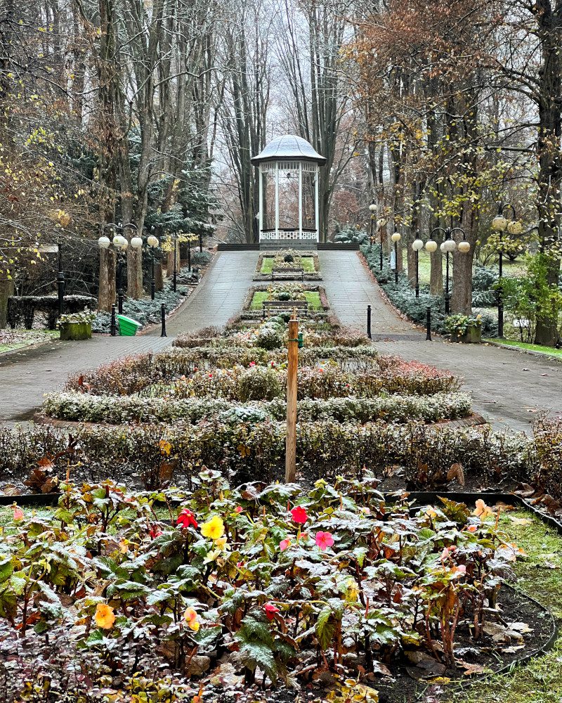 Polanica Zdrój park zima