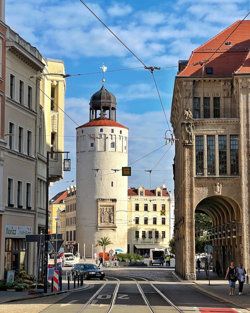 Německo Goerlitz Kaufhaus tramvaj