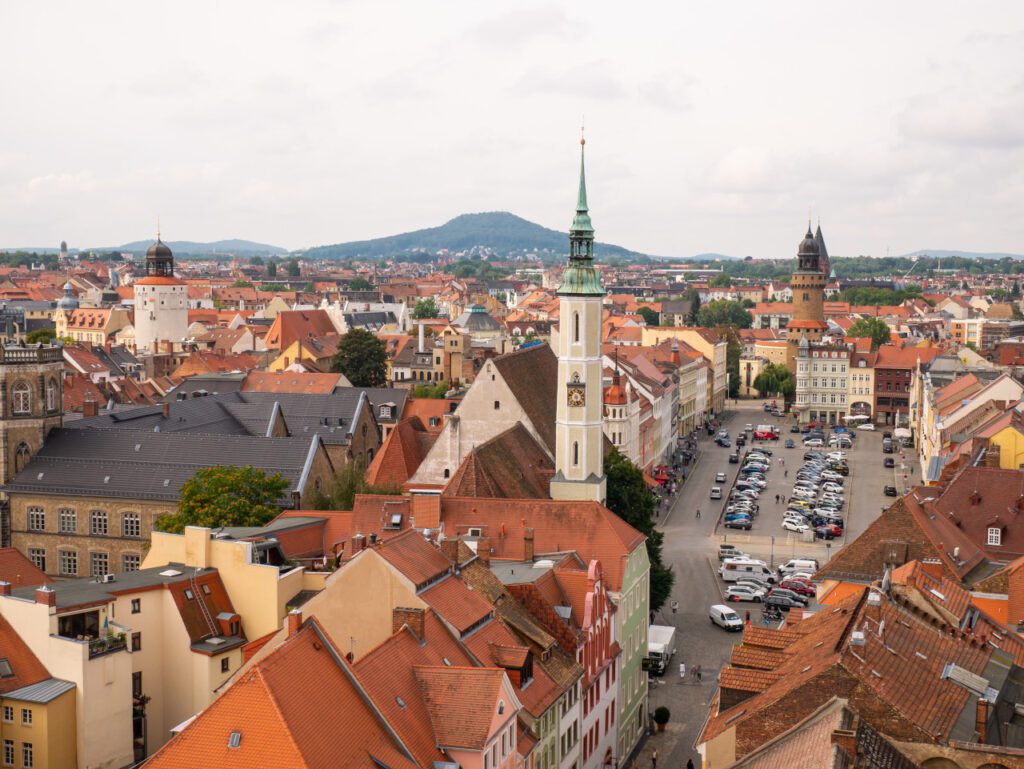 Německo Goerlitz Staré město panorama