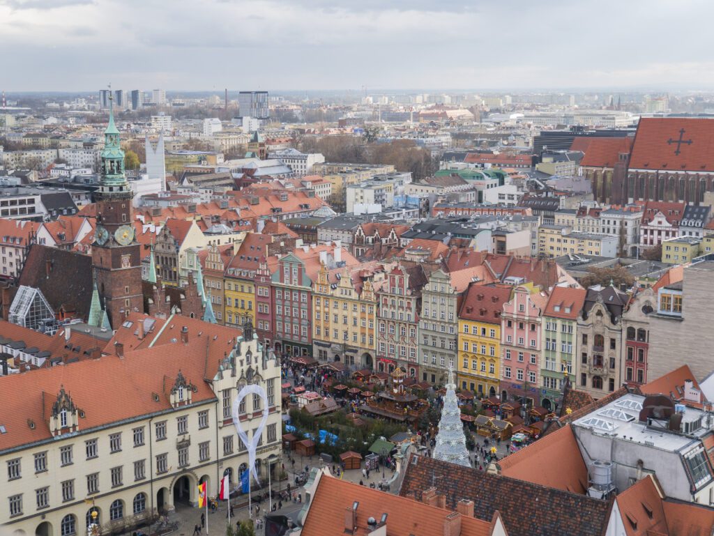 Wrocław Bazilika sv. Alžběty Uherské  vyhled