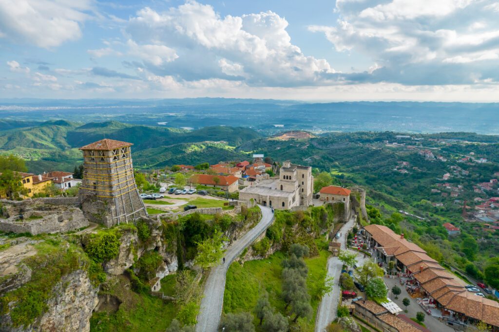 Albánie Kruje krajiny hrad