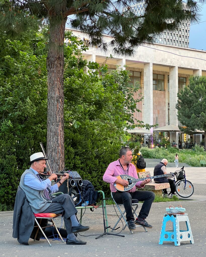 Albánie Tirana hudebníci