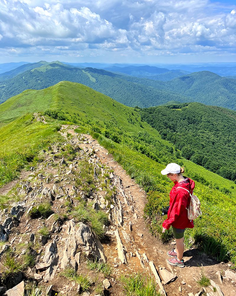 Pohoří Bieszczady Polsko krajiny