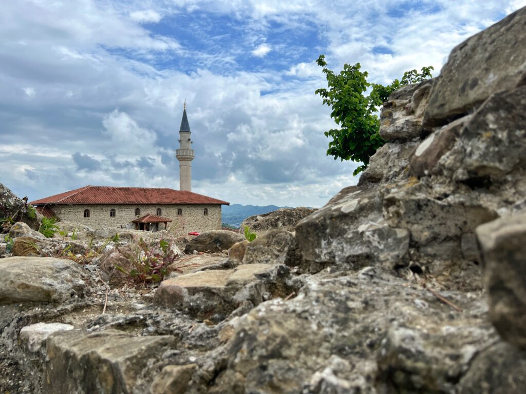 Albánie hrad Preze hradby