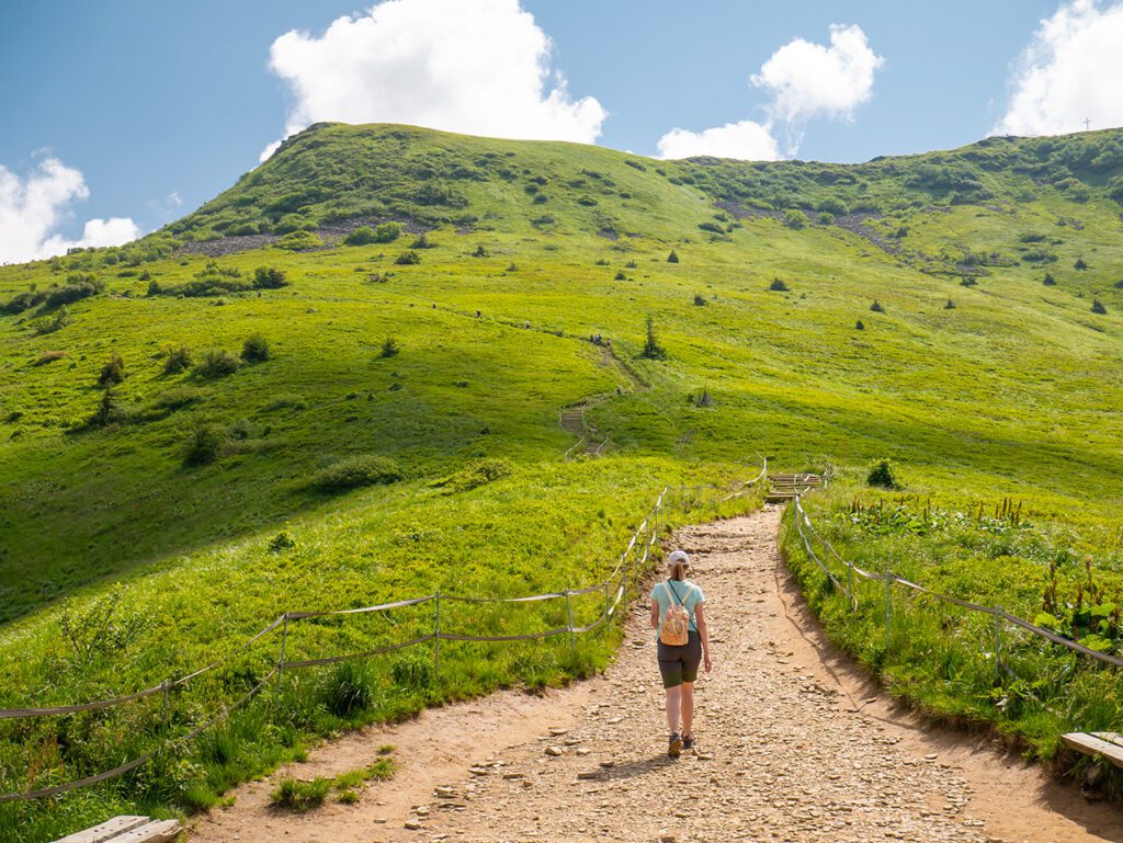 Pohoří Bieszczady Polsko trasa holka