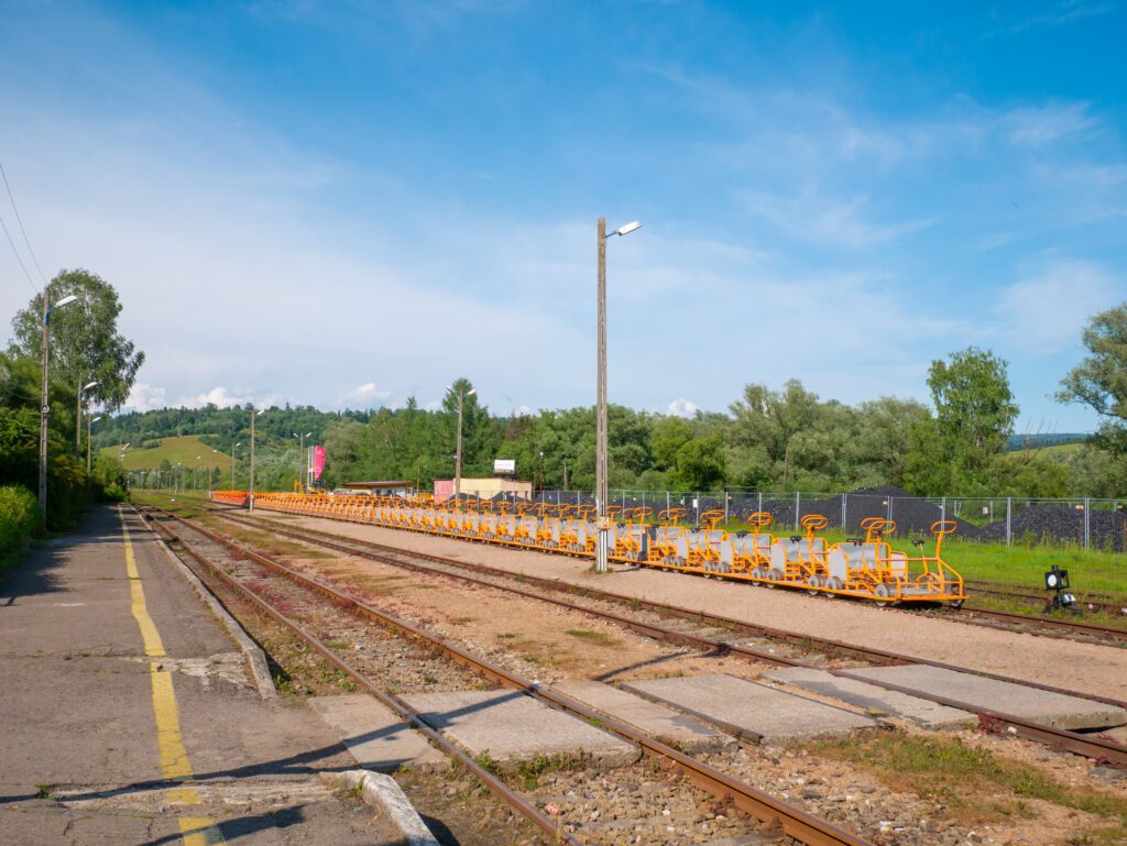 Pohoří Bieszczady Polsko ruční drezíny