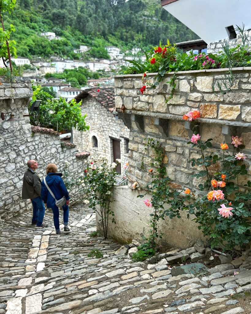 Albanie Berat Kamenná ulička