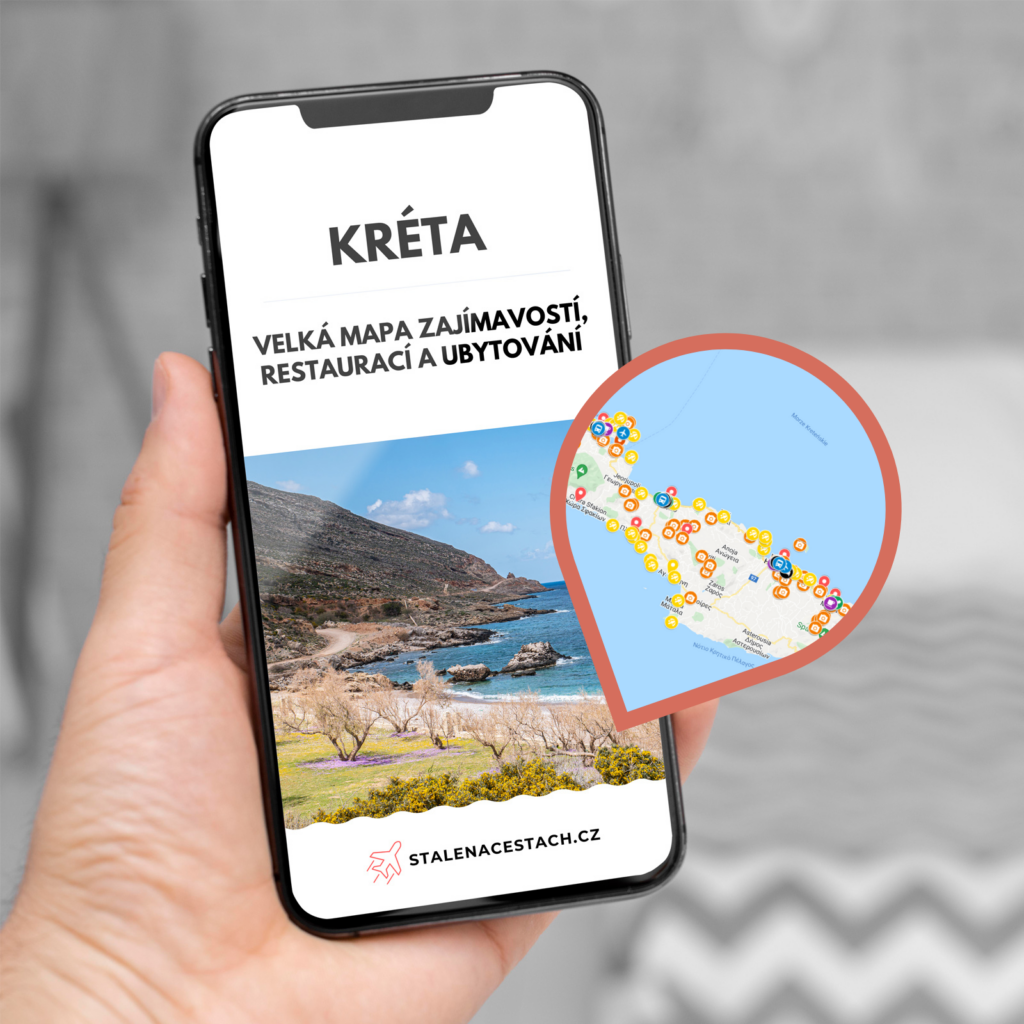 KRÉTA: mapa 300+ atrakcí, zajímavostí, restaurací a ubytování